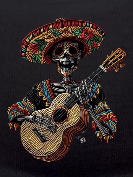 Ukulele Mexican Skeleton