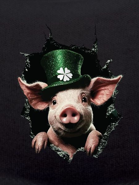 St. Patrick's Day Schwein