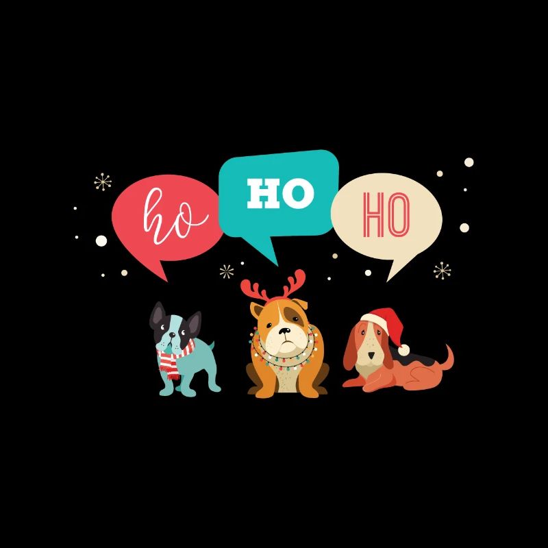 christmas dog team