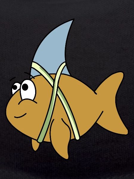 Fish with shark fin