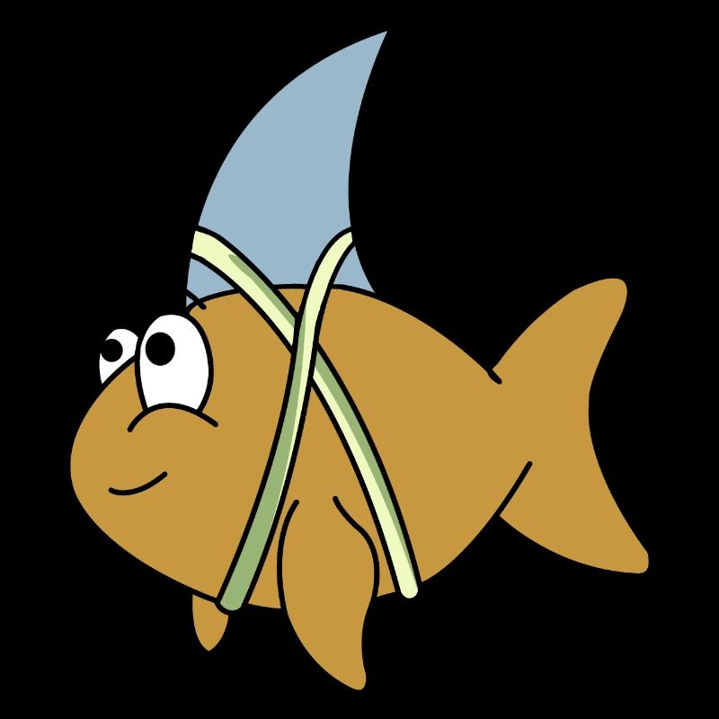 Fisch mit Haifischflosse