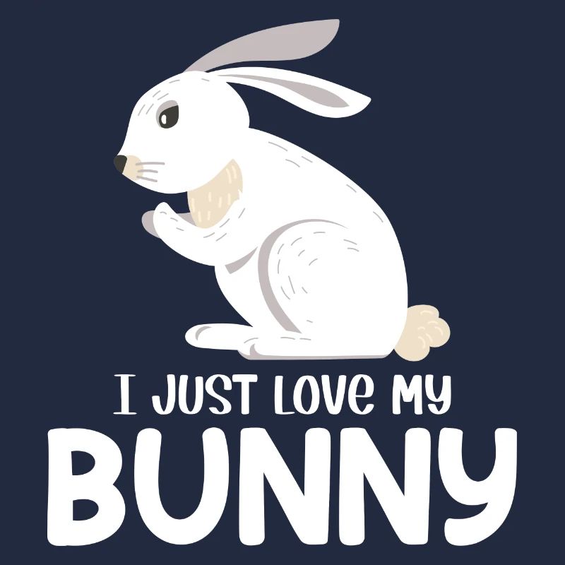 J’adore mon mignon amoureux du lapin de Pâques
