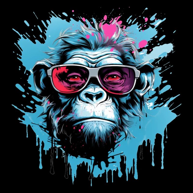 Party Gorilla mit Sonnenbrille