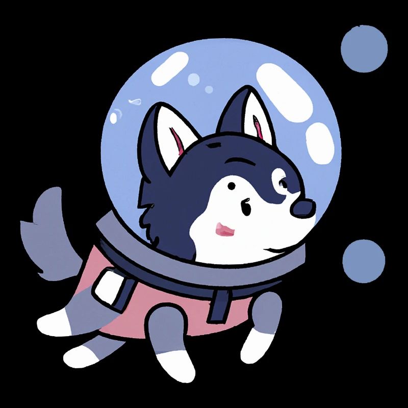 Husky dans Space Dog Lover chiot
