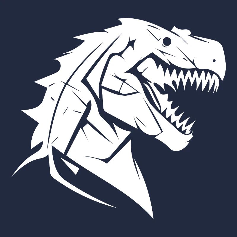 Conception de tatouage de dinosaure T-Rex sinistre