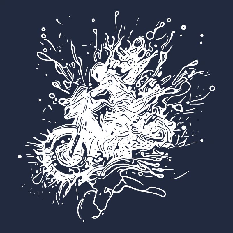Racing Motorcycle Tattoo Splash Style