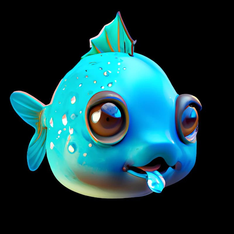 Niedlicher dicker Fisch