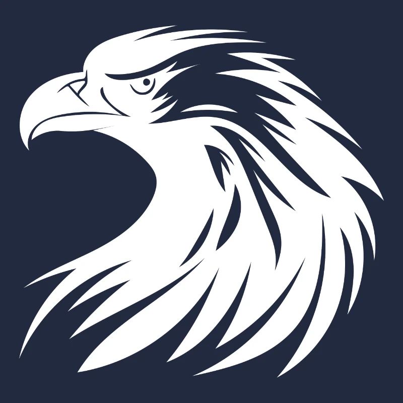 Beau logo Eagle dans le style tatouage