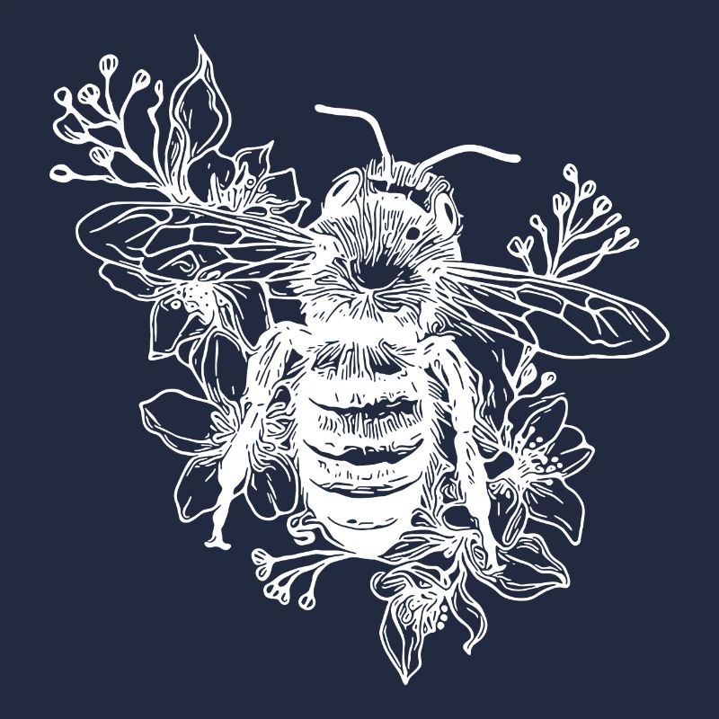 Abeille industrieuse sur une fleur