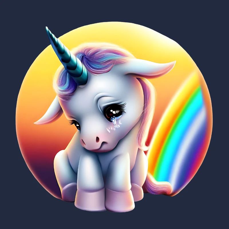 Dépression Licorne Triste Arc-en-ciel