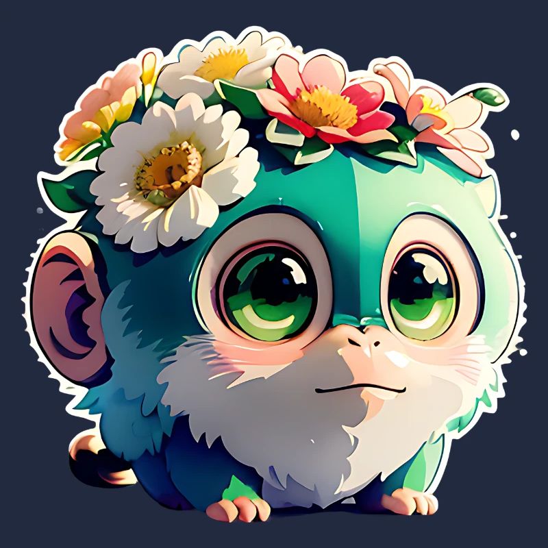 Blumiger Affenfreund
