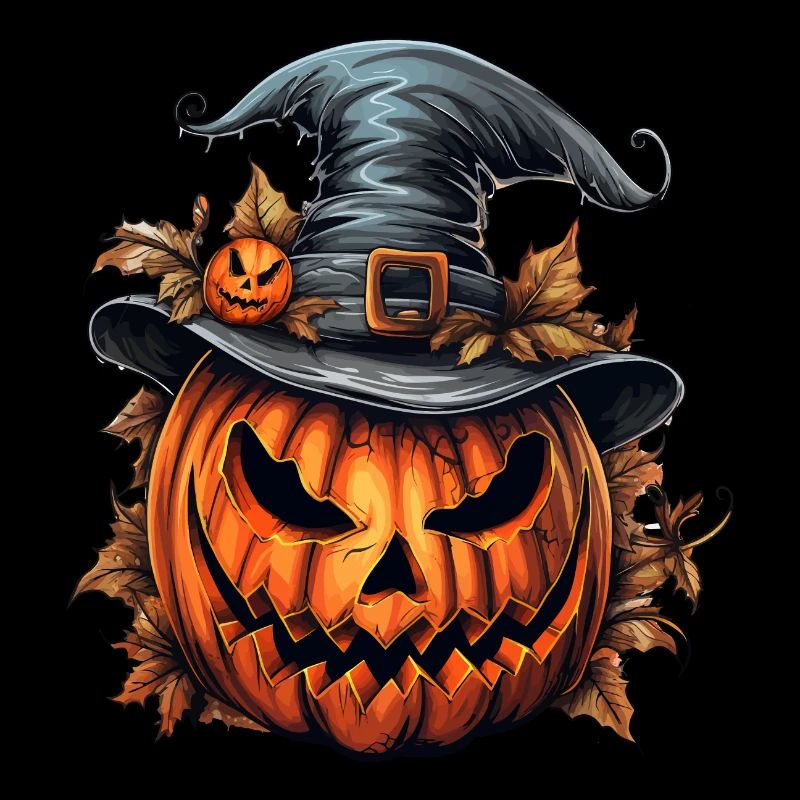 Halloween Wild Spell Hat Citrouille effrayante