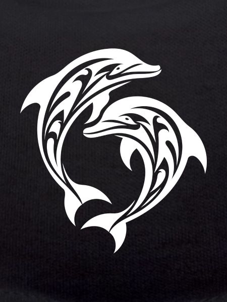 Tribal Tattoo Jumping Dolphins