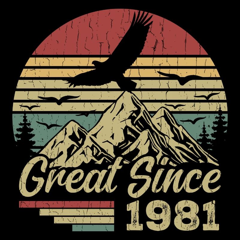 Vintage 1981 Retro 1981 Birthday Gift