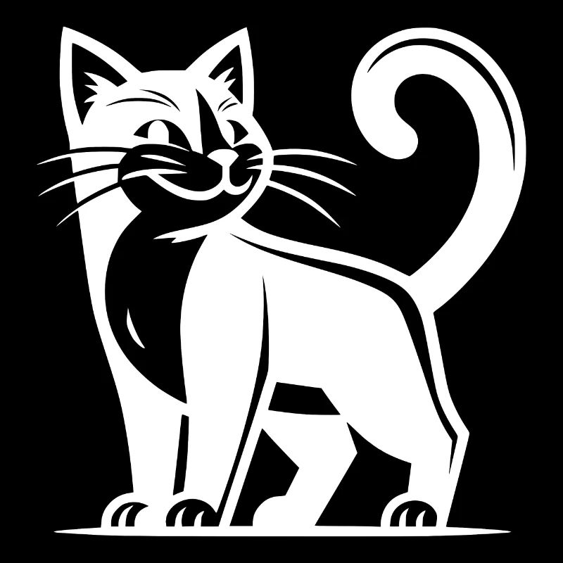 Hauskatze mit lustigem Klugscheißer Blick