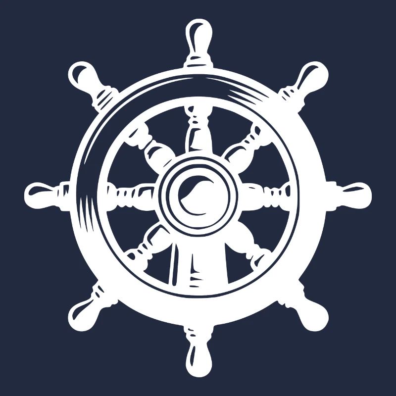 Seafaring Rudder Watch Classic Ship Steering Wheel
