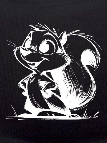 Cute Squirrel Pencil Drawing