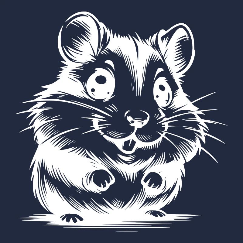 Dessin de hamster d’enfants câlins