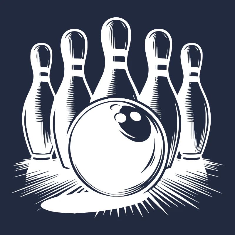 La boule de bowling rencontre les quilles de bowling Sports de précision