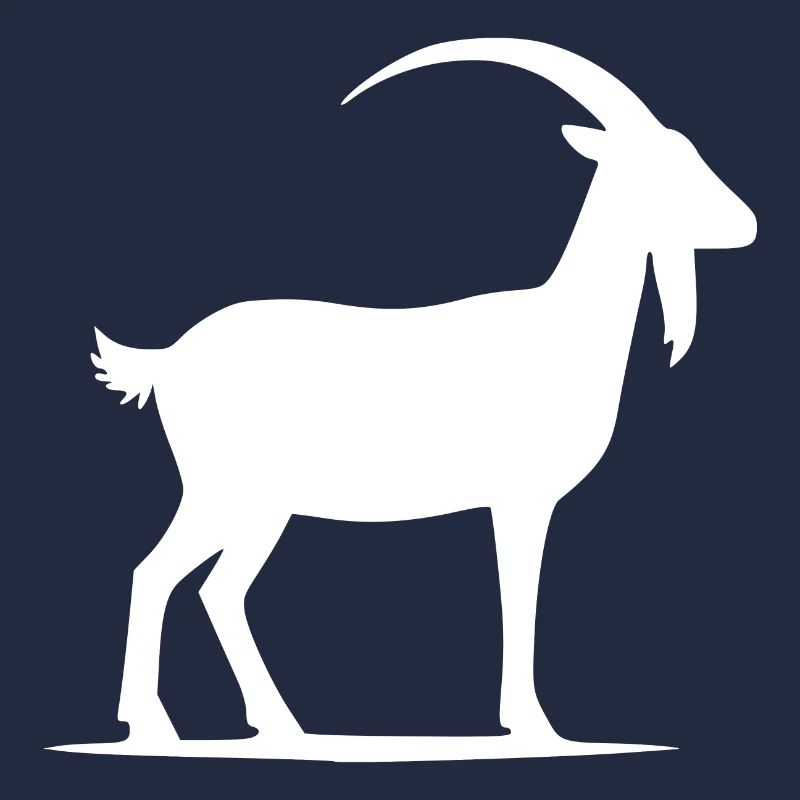 Portrait de silhouette de chèvres