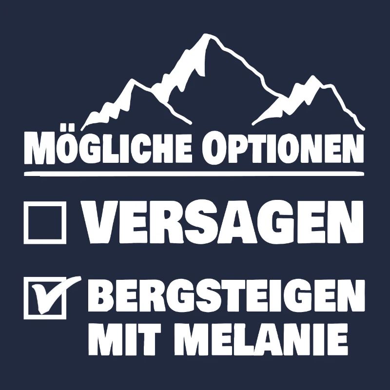 Bergsteigen mit melanie