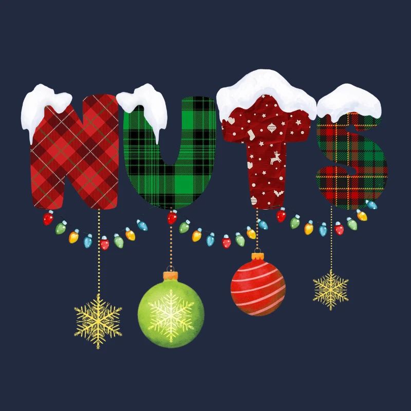 Noix Châtaignes Paire de Noël ajustée
