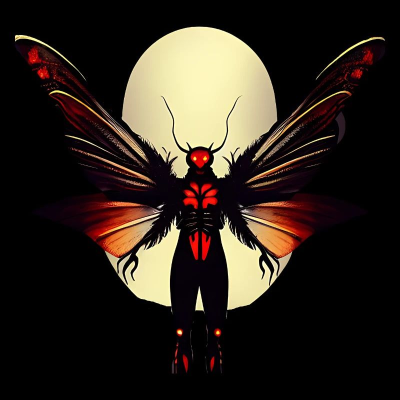 Rote Augen Mothman