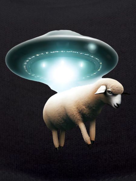 Sheep abduction by UFO