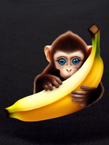 Banane à cache-cache de singe