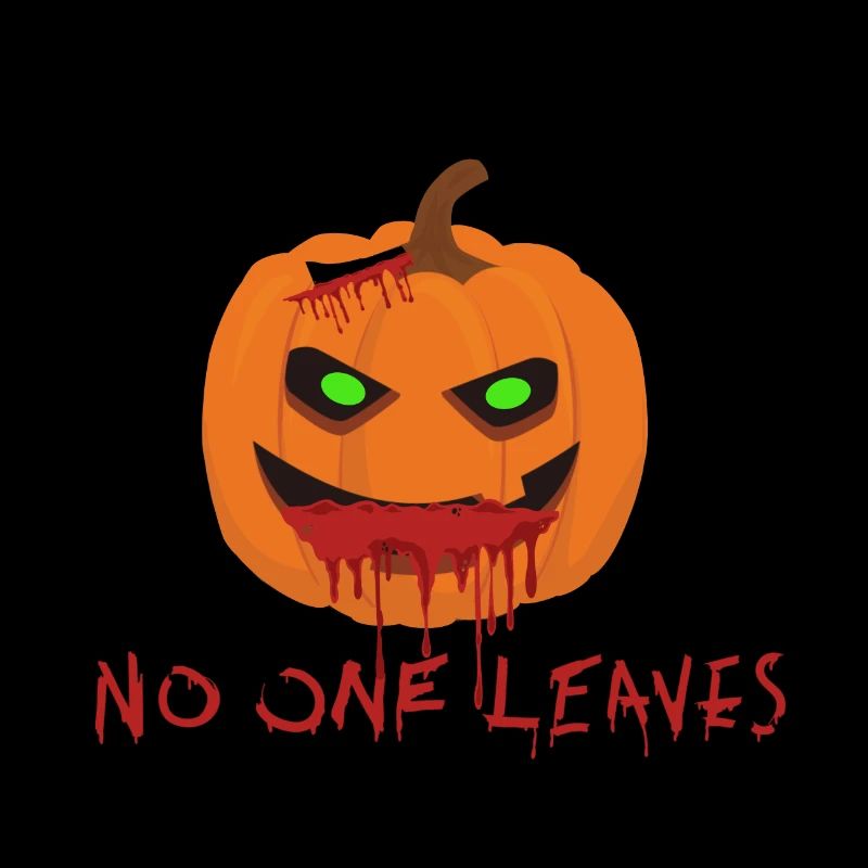 Halloween Pumpkin No one Leaves