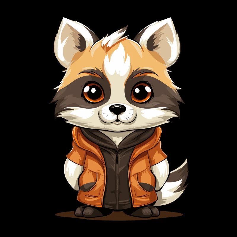 Waschbär - Kawaii Style