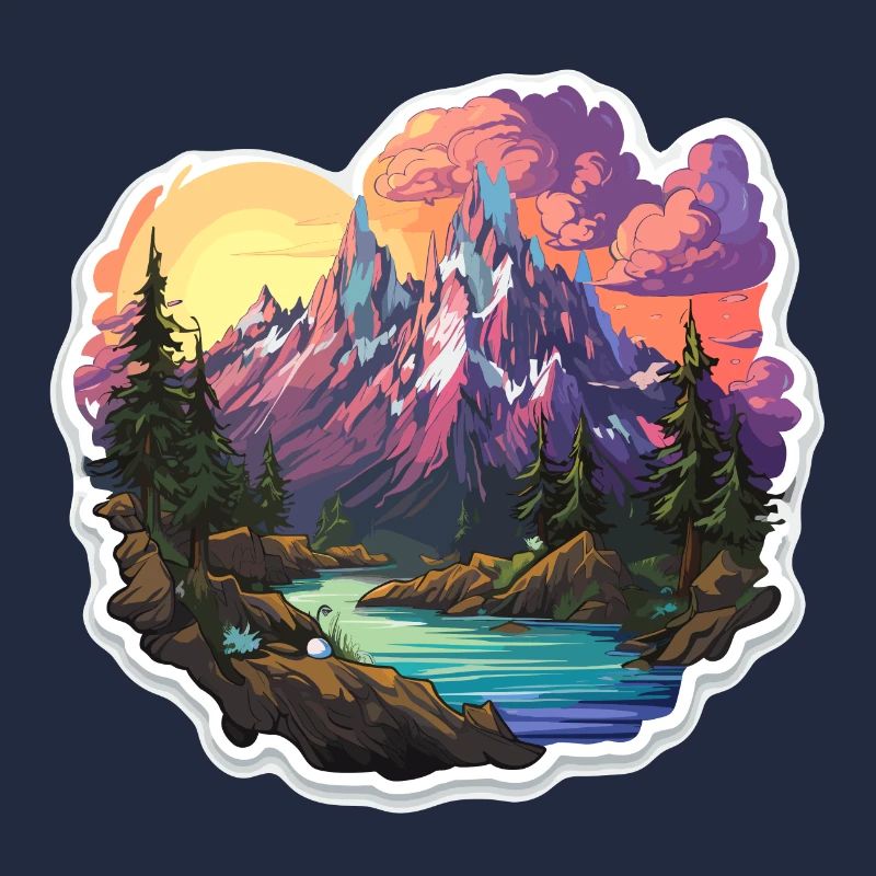 Landschaft - Illustration