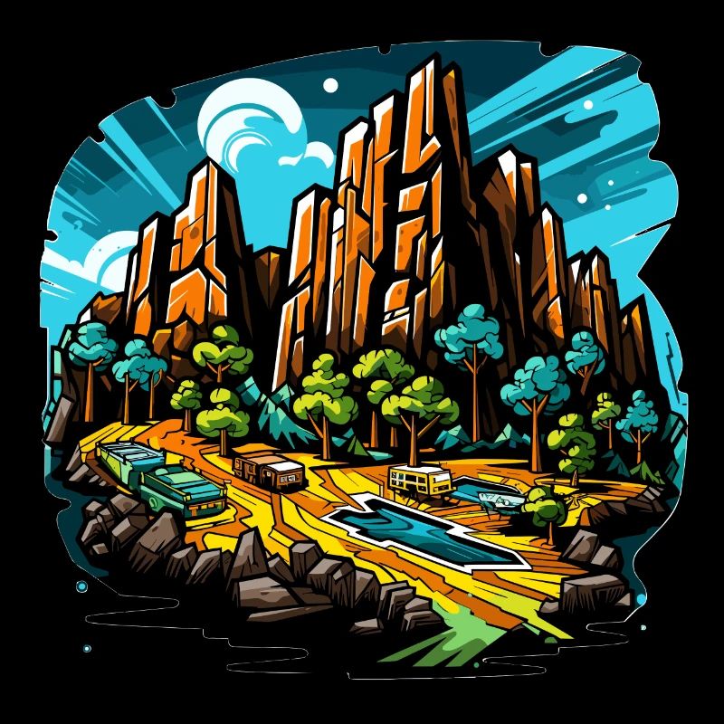 Landschaft - Illustration