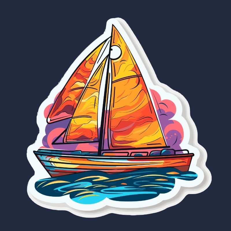 Segelboot - Illustration