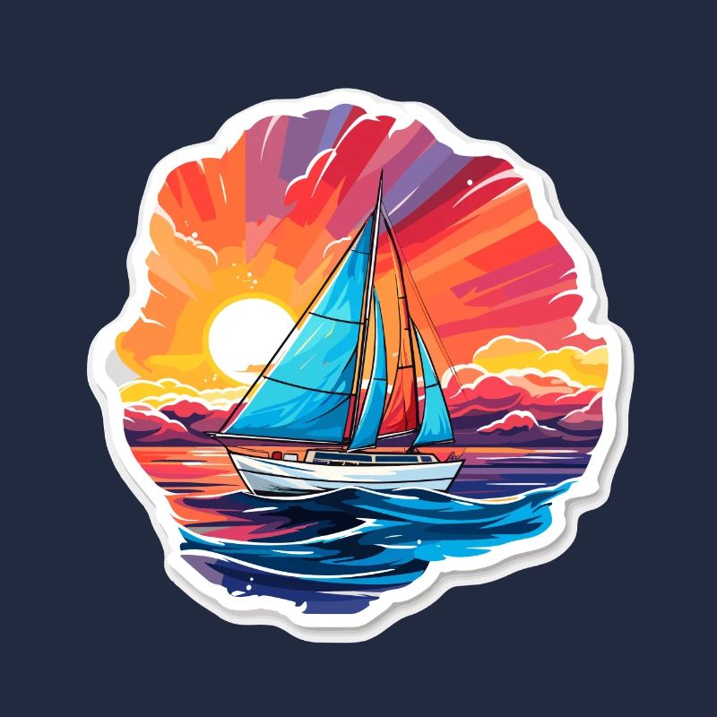 Segelboot - Illustration