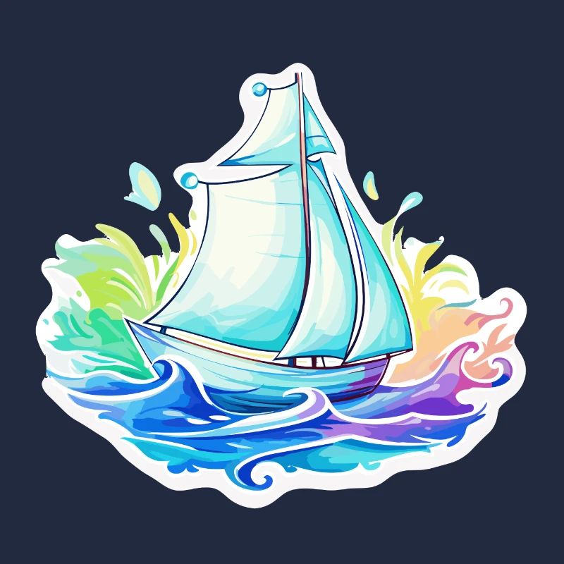 Segelboot - Illustration