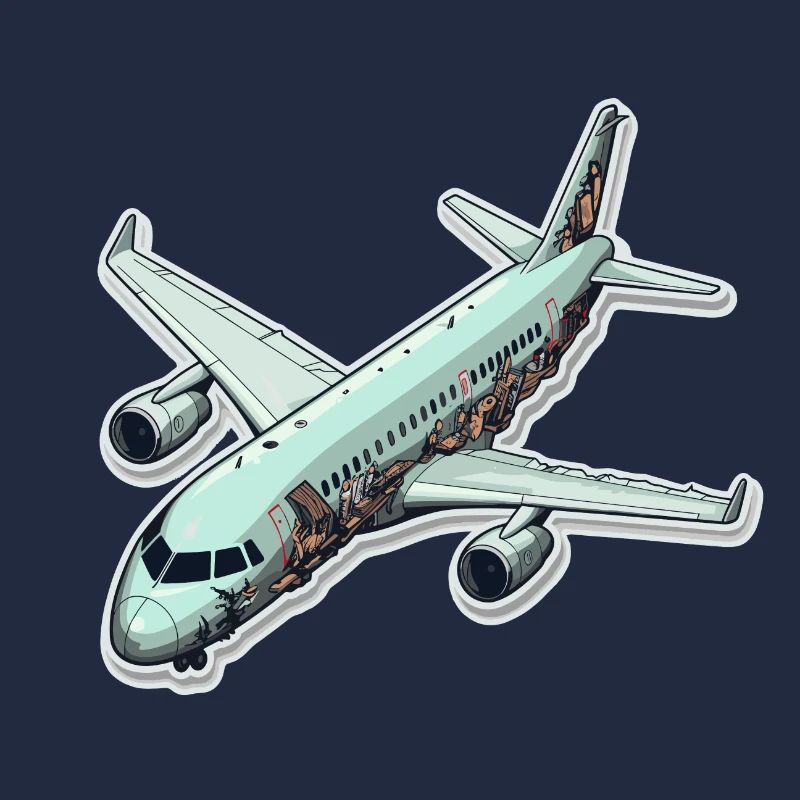 Flugzeug - Illustration