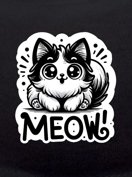 Meow - Cat Illustration