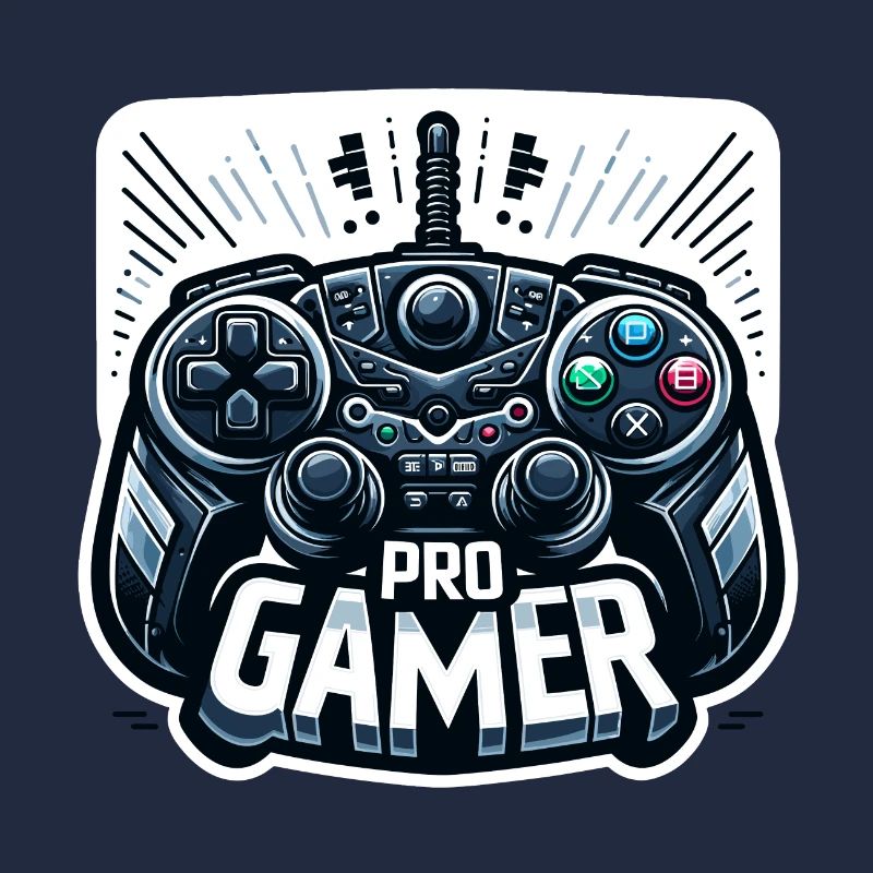 Pro Gamer - Controller Illustration