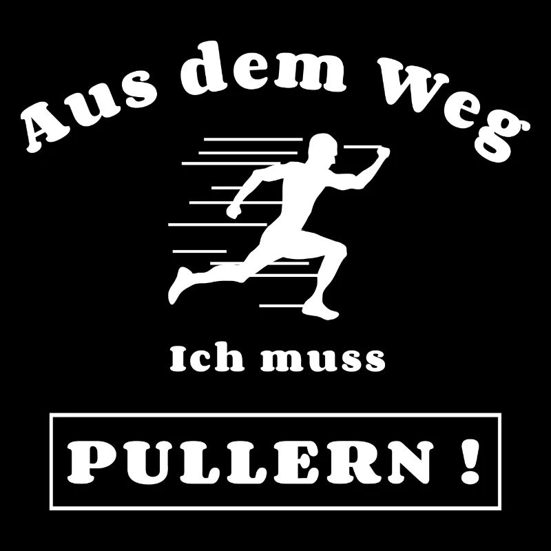Aus dem Weg ich muss Pullern! Toilette , Busch