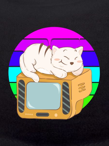 Cat Tv Sunset
