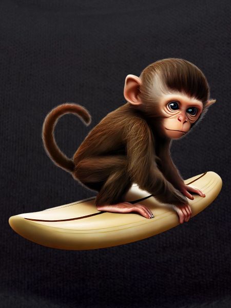 Surfer Affe