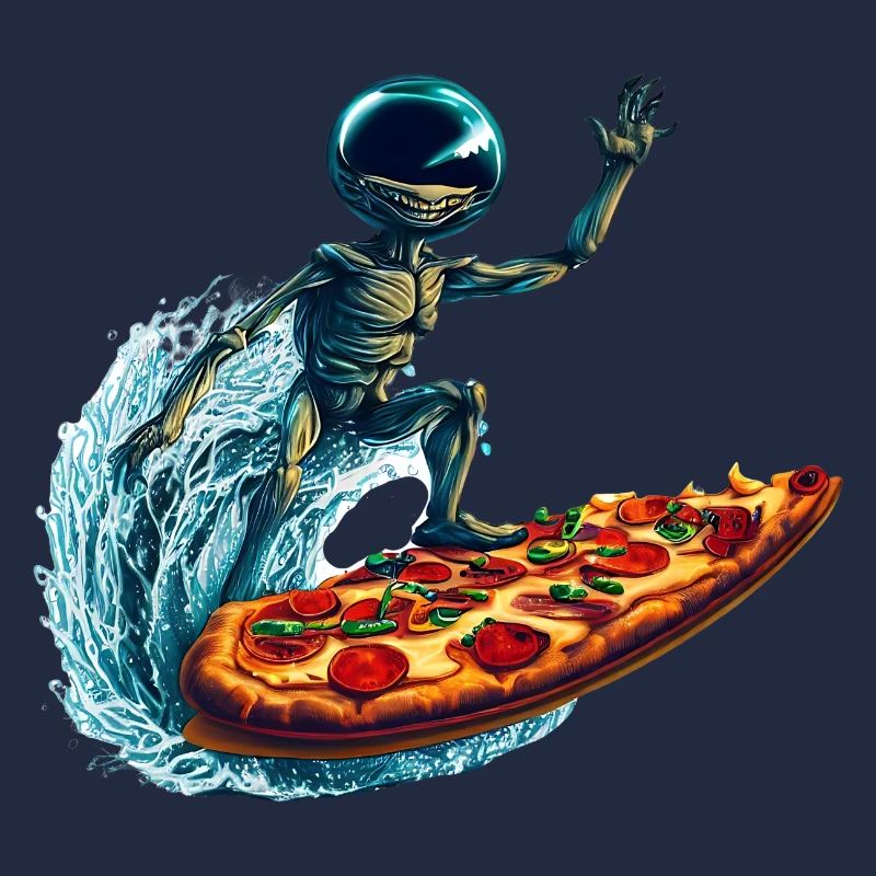 Pizza Surfer Alien