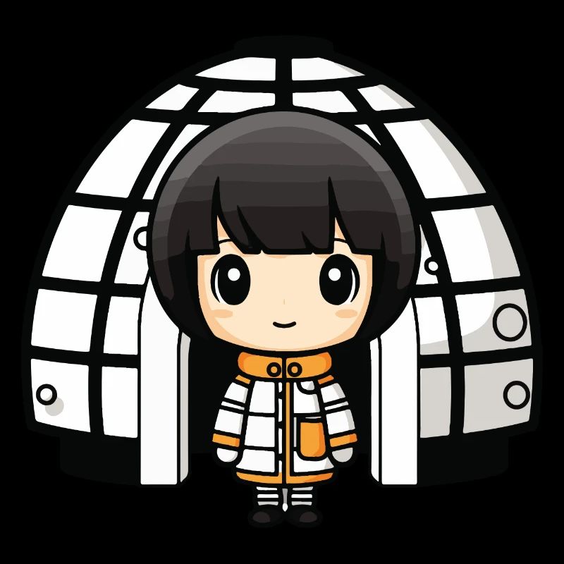Bande dessinée d’hiver Eskimo Igloo
