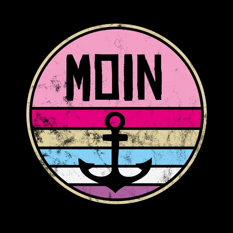 Moin Anker Vintage Retro Pink Distressed Norden