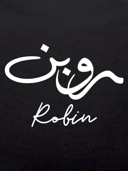 Robin écrit en arabe