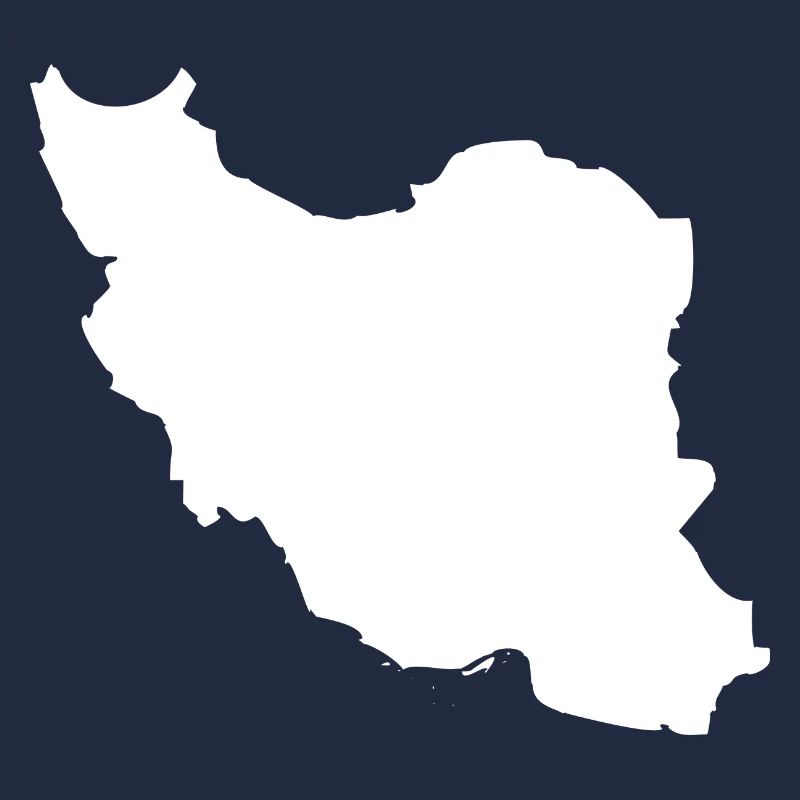 Iran map flag