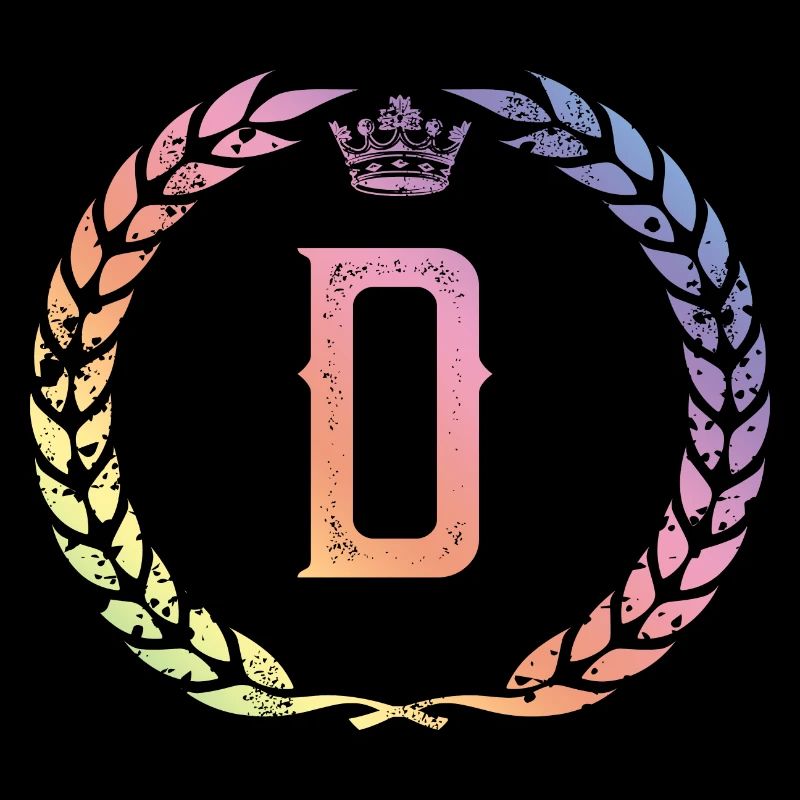 D Buchstabe Kranz