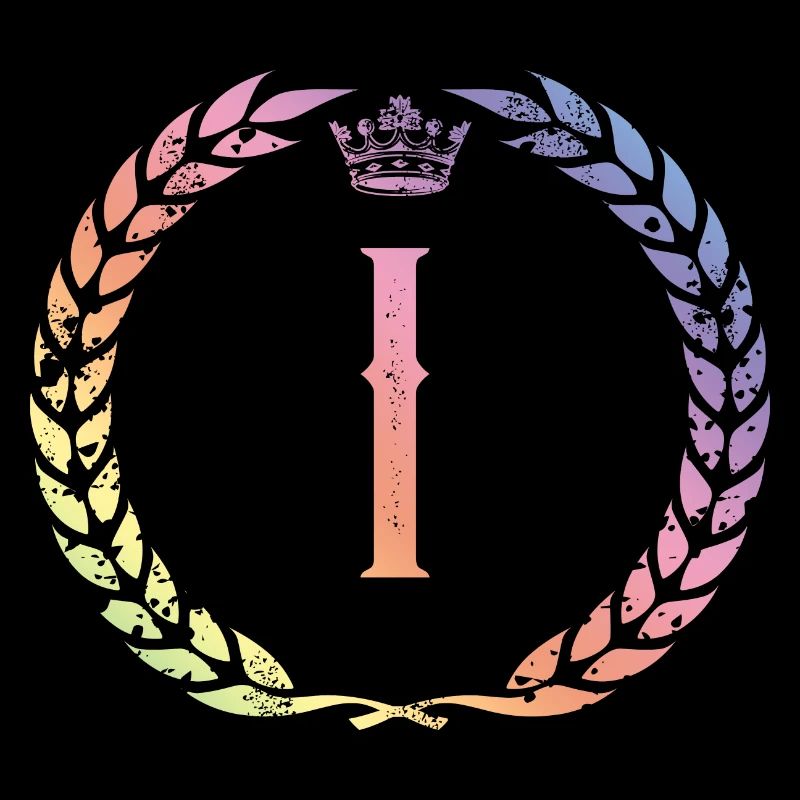 I letter wreath