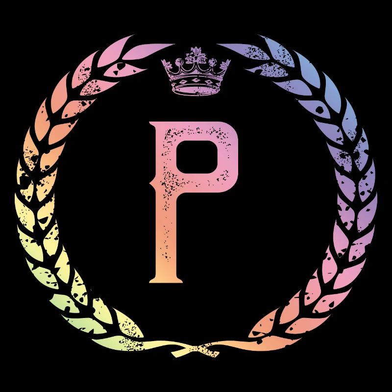 P Buchstabe Kranz
